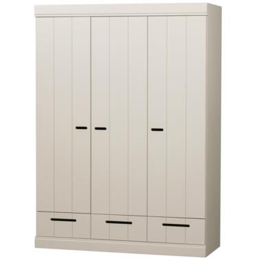 WOOOD Connect 3 deurs Kledingkast - Grenen - Dust - 195x140x53 product