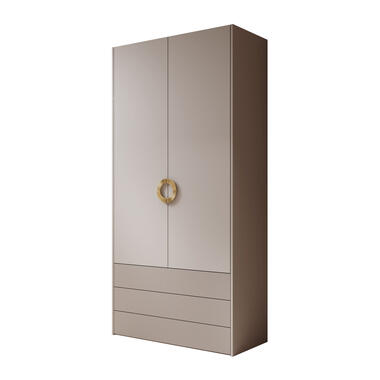 Meubella Kledingkast Nyna - Beige - 100 cm product