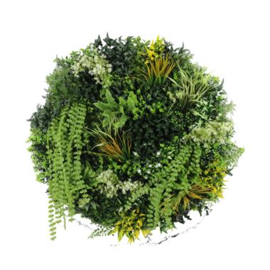 Hoyz Greenery - Kunsthaag op Zwart Frame Ø100 cm diameter product