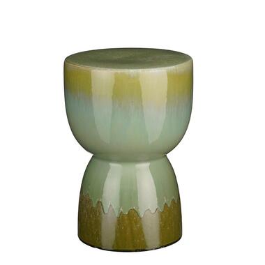 Mica Decorations Lucien Bijzettafel - H37 x Ø26 cm - Keramiek - Groen product