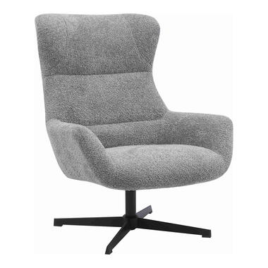 Fauteuil Draaibaar - Donkergrijs Stof - 89x80x101cm - Bescia product