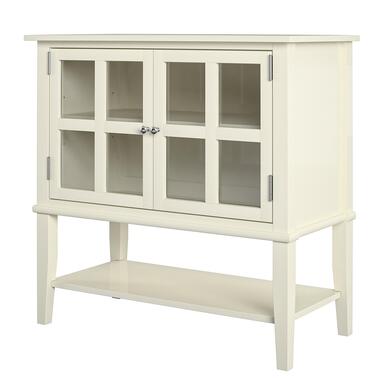 Franklin - Dressoir met 2 glasdeuren in wit MDF product