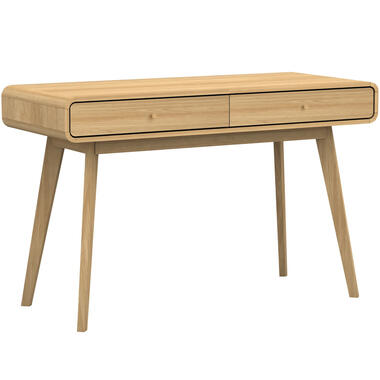 Cassie - Bureau met 2 laden in eiken look product