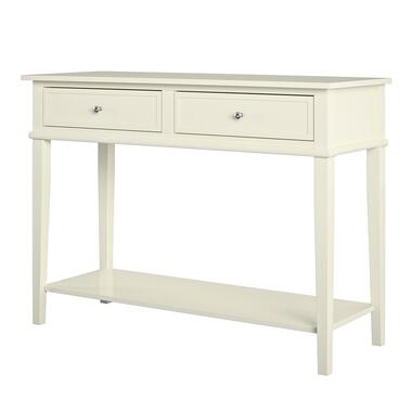 Franklin - Consoletafel met 2 laden in wit MDF product