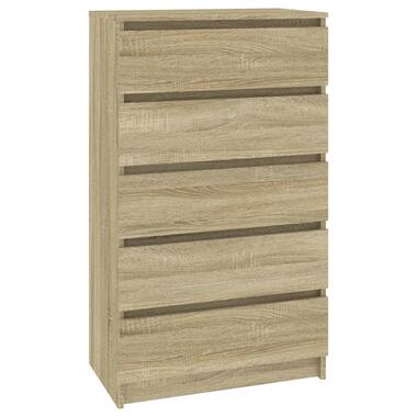 vidaXL Ladekast 60x36x103 cm bewerkt hout sonoma eikenkleurig product