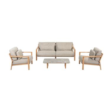 4 Seasons Lucas stoel-bank loungeset - 4-delig product