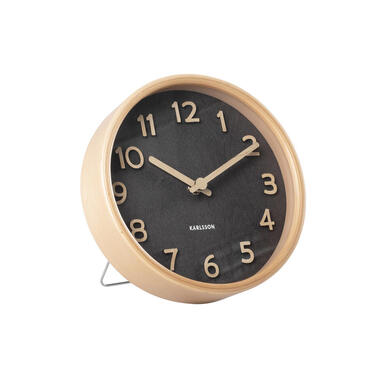 Karlsson - Tafelklok Pure Wood Grain - Zwart product