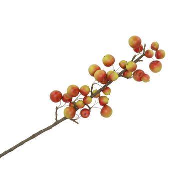 DK Design Kunstbloem fruit tak appels - 66 cm - rood/groen product