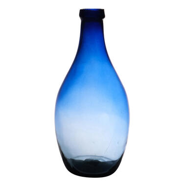 Hakbijl glass Vaas - transparant blauw glas - D19 x H37 cm product