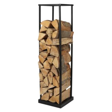 Nordix Houtrek Haardhout Opslag Staand Binnen en Buiten Brandhout Rek Zwart 3... product