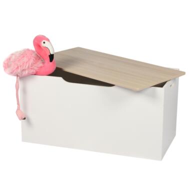 MARBEAUX Opbergbox met Deksel Opberger Speelgoedbak 80x40cm Wit Opbergdoos product