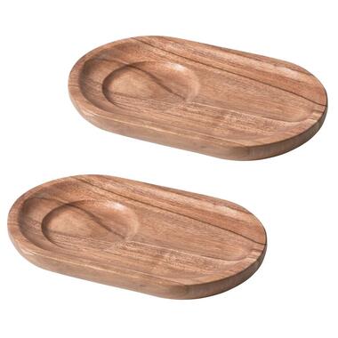 WOOOD Josje Serveer Plateaus - Acacia Hout - Naturel - Set van 8 product