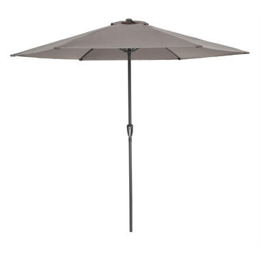 ACAZA - Ronde Stokparasol in aluminium - Parasol met 300 cm diameter - Taupe product