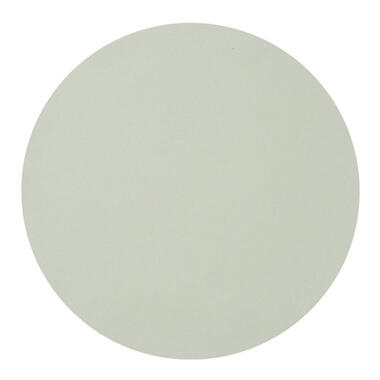 Zeller Placemats - lederlook - mintgroen - rond - 38 cm - tafel dekken product