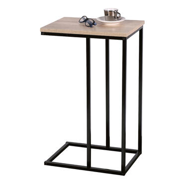 Urban Living Bijzettafel/salontafel Colorado - 40 x 30 x 66 cm - zwart product