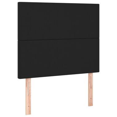 vidaXL Hoofdbord LED 90x5x118/128 cm kunstleer zwart product