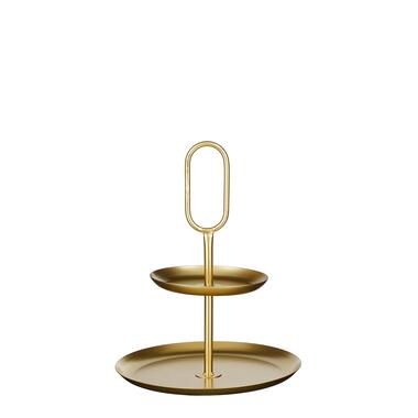 Mica Decorations Rama Etagere 2 Laags - L28 x B28 x H36 cm - Goud product