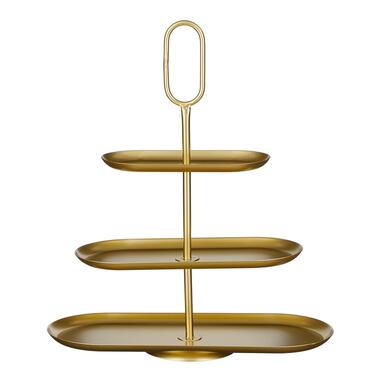 Mica Decorations Rama Etagere 3 Laags - L48 x B20 x H55 cm - Goud product