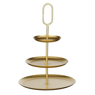 Mica Decorations Rama Etagere 3 Laags - L38 x B38 x H55 cm - Goud product