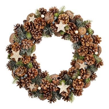 House of Seasons Kerstkrans - Ø50 cm - Bruin product