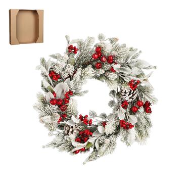 House of Seasons Belfort Kerstkrans - Ø40 cm - Groen product