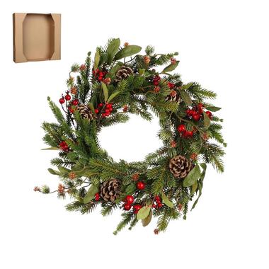 House of Seasons Austin Kerstkrans - Ø40 cm - Groen product
