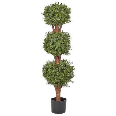 BUXUS BALL TREE - Kunstplant - Groen - 120 cm - Synthetisch product