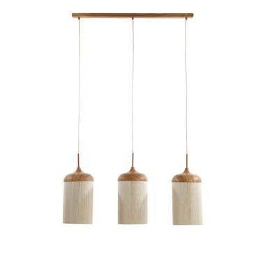 Hanglamp Dania - Naturel/Crème - 90x22x32cm - 3L product