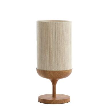 Tafellamp Dania - Crème/Naturel - Ø22.5x50cm product