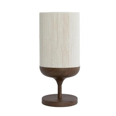 Tafellamp Dania - Crème/Bruin - Ø22.5x50cm product