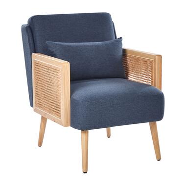 ORUM - Fauteuil - Blauw - Rotan product