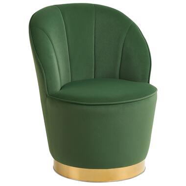 ALBY - Fauteuil - Groen - Fluweel product