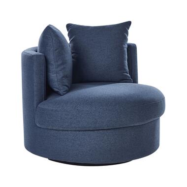 DALBY - Fauteuil - Blauw - Stof product