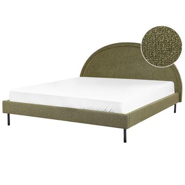 MARGUT - Bed - Groen - 180 x 200 cm - Bouclé product