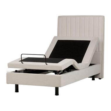 DUKE II - Eenpersoonsbed - Beige - 90 x 200 cm - Polyester product
