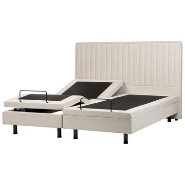 DUKE II - Tweepersoonsbed - Beige - 180 x 200 cm - Polyester product