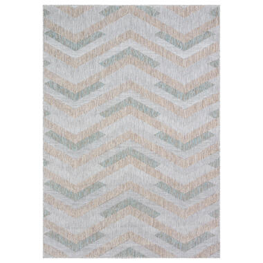 Uni Binnen en Buiten Vloerkleed Solid Grijs Beige - 200x290 CM product