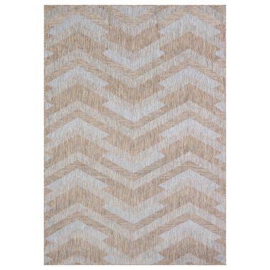 Uni Binnen en Buiten Vloerkleed Solid Bruin Beige - 140x200 CM product