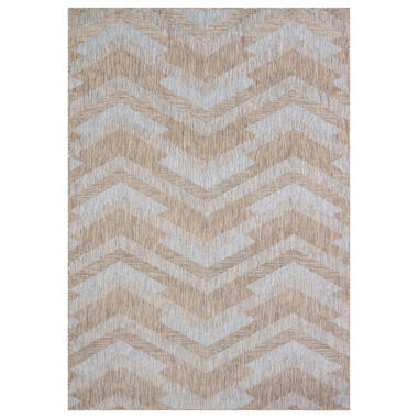 Uni Binnen en Buiten Vloerkleed Solid Bruin Beige - 160x230 CM product