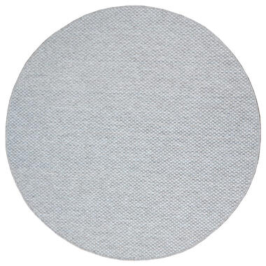 Uni Binnen en Buiten Rond Vloerkleed Solid Grijs - 120 CM ROND product