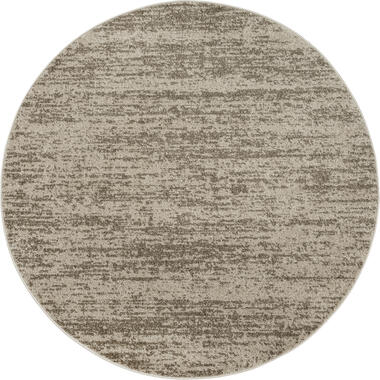 Relax Oslo - Laagpolig Effen Vloerkleed - Beige - 200 CM ROND product