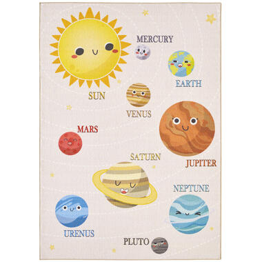 Play Kids - Vloerkleed Kinderkamer - Universe - Multi - 140x200 CM product