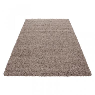 Basic Shaggy vloerkleed Beige Hoogpolig - 140x200 CM product