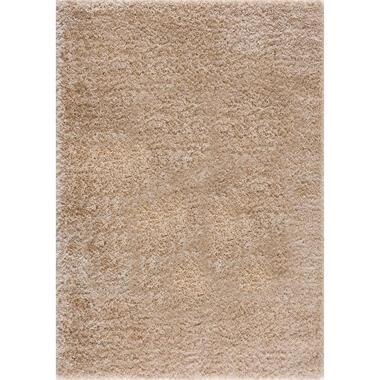 Porto Soft Fluffy Vloerkleed Hoogpolig Effen Beige - 120X170 CM product