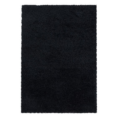 Monaco Soft Shaggy Hoogpolig Vloerkleed Black - 140x200 CM product