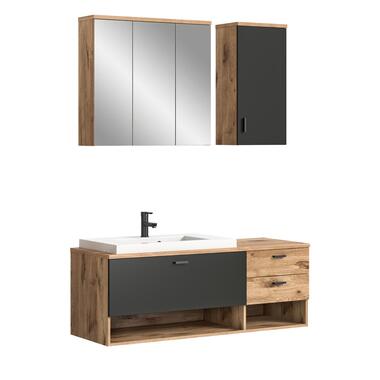 Hioshop Grado badkamer 140cm eik decor-mat grijs product