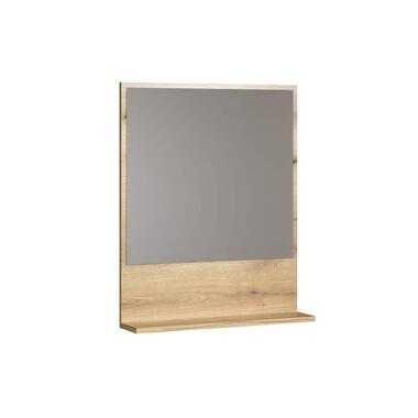 Hioshop PureBliss spiegel bad 60cm met plank eik decor product