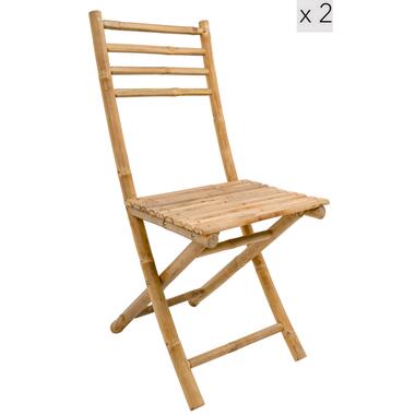 Opvouwbare stoelen (2-delige set) van bamboehout product