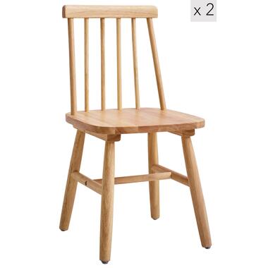 Set van 2 kinderstoelen van massief hout product