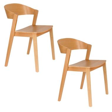 Housecraft Living Wooz Eetkamerstoelen Bruin - Set van 2 product